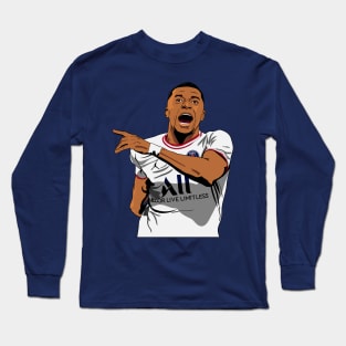 PSG's Mbappe Illustration Long Sleeve T-Shirt